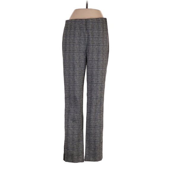Revolve Bailey 44 Aubrey Plaid Plaid Houndstooth Leather Trim Pull on Pants S - Picture 2 of 4